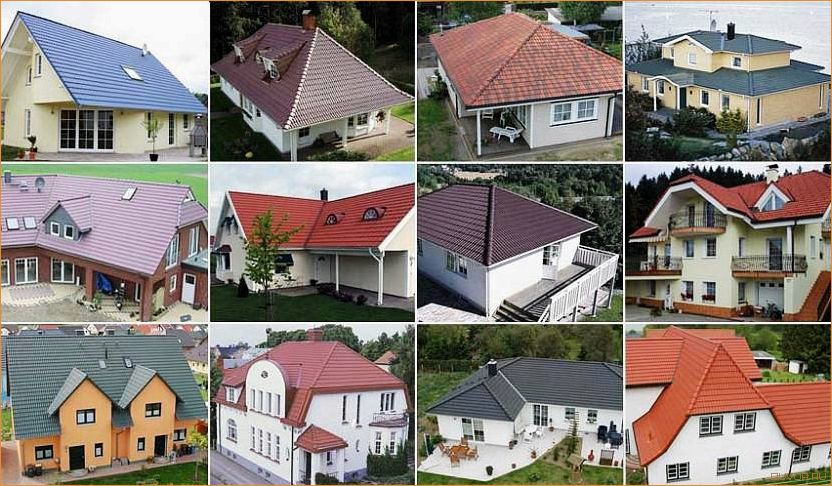 Формы крыш частных домов и их виды
