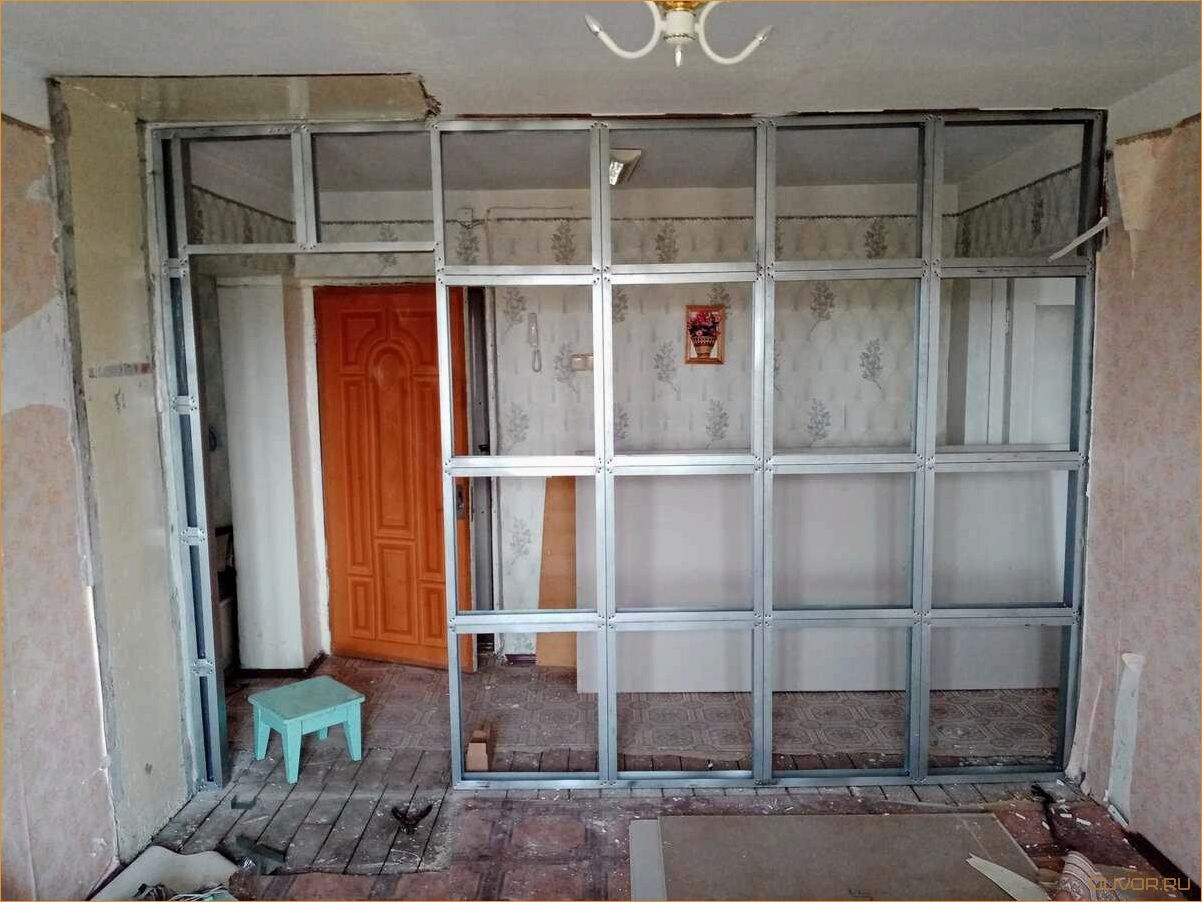 Пошаговое руководство по созданию перегородки из гипсокартона своими руками