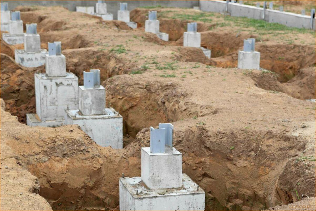 (столбчатый, фундамент, дома) Столбчатый фундамент для вашего дома